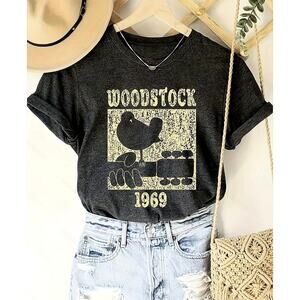 Retro Boho Concert Tee 1969 100% Cotton  S